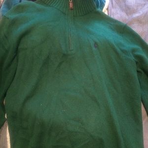 Polo zip sweater